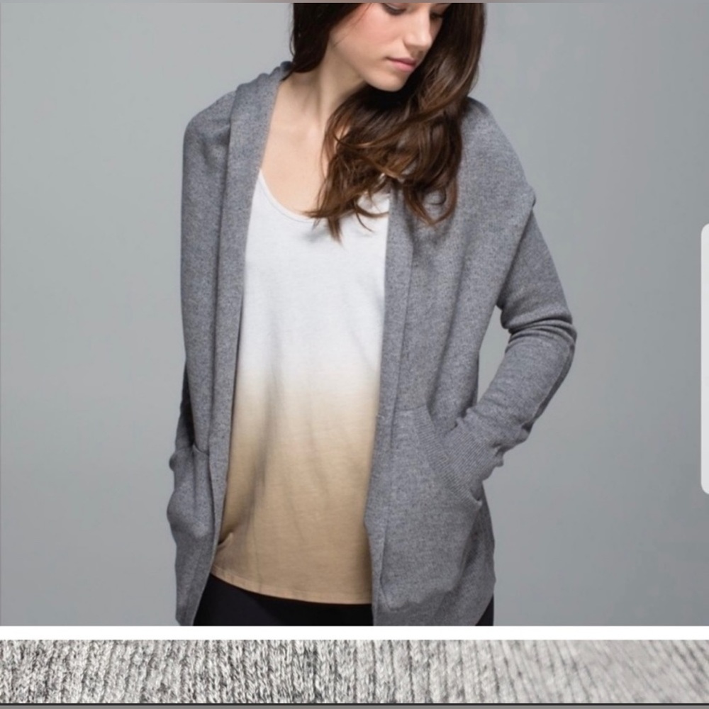 Lululemon cardigan with hood